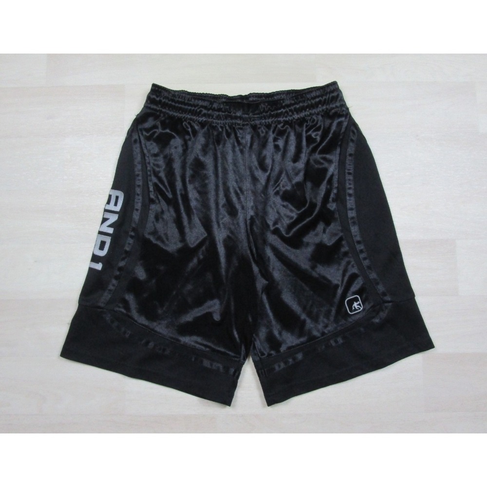 AND1 All Court Basketball Shorts Men's (S) Dazzle Knit Gym Athletic Black